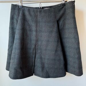 PLAN C Box Pleated Plaid Mini Skirt Wool Preppy Luxury Academia Italy 40 US 4